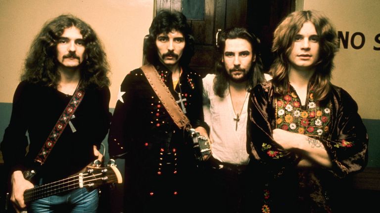 Black Sabbath (L-R): Geezer Butler, Tony Iommi, Bill Ward and Ozzy Osbourne. Pic: Chris Walter/WireImage/Getty