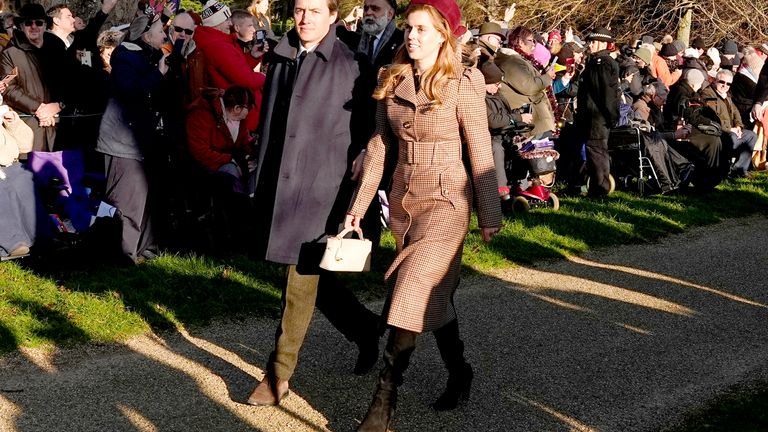 Prenses Beatrice ve Edoardo Mapelli Mozzi. Resim: PA