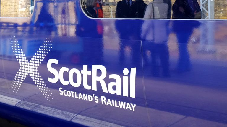 The attack happened on a ScotRail train travelling from Glasgow Queen Street to Perth. Pic: PA