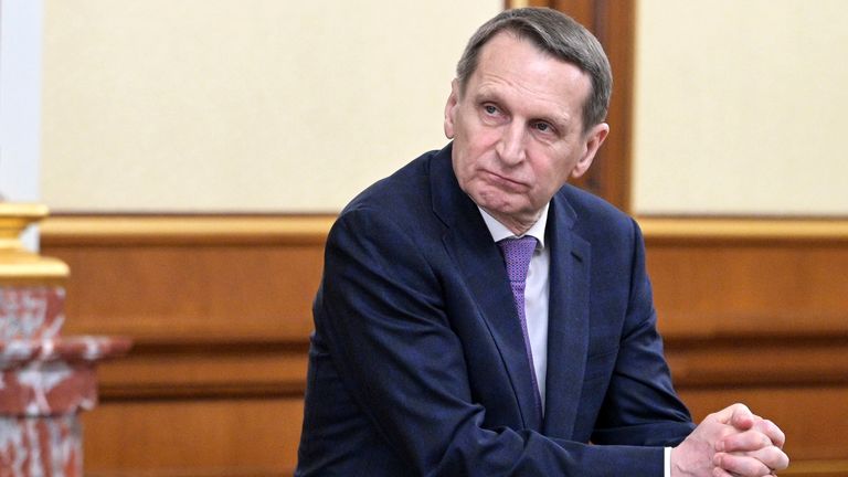 Sergei Naryshkin. Pic: AP