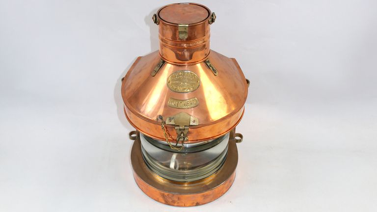 One of the items stolen - a ship lantern. Pic: Bristol City Council/PA