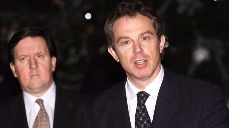 Robertson and Blair in 1998. Pic: Reuters