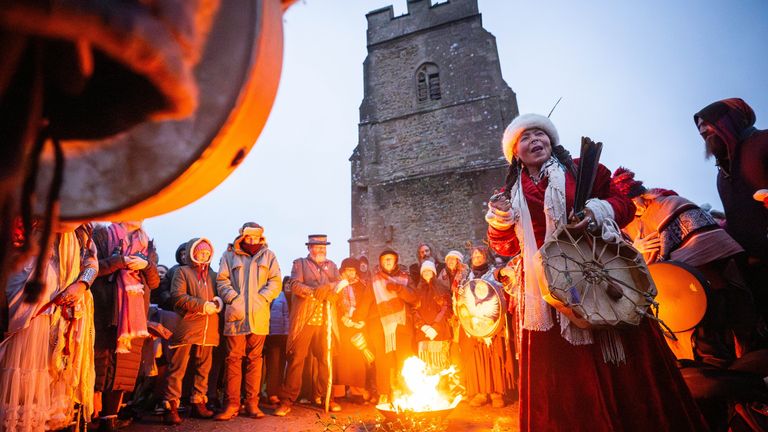 Glastonbury Tor in Somerset. Pic: PA