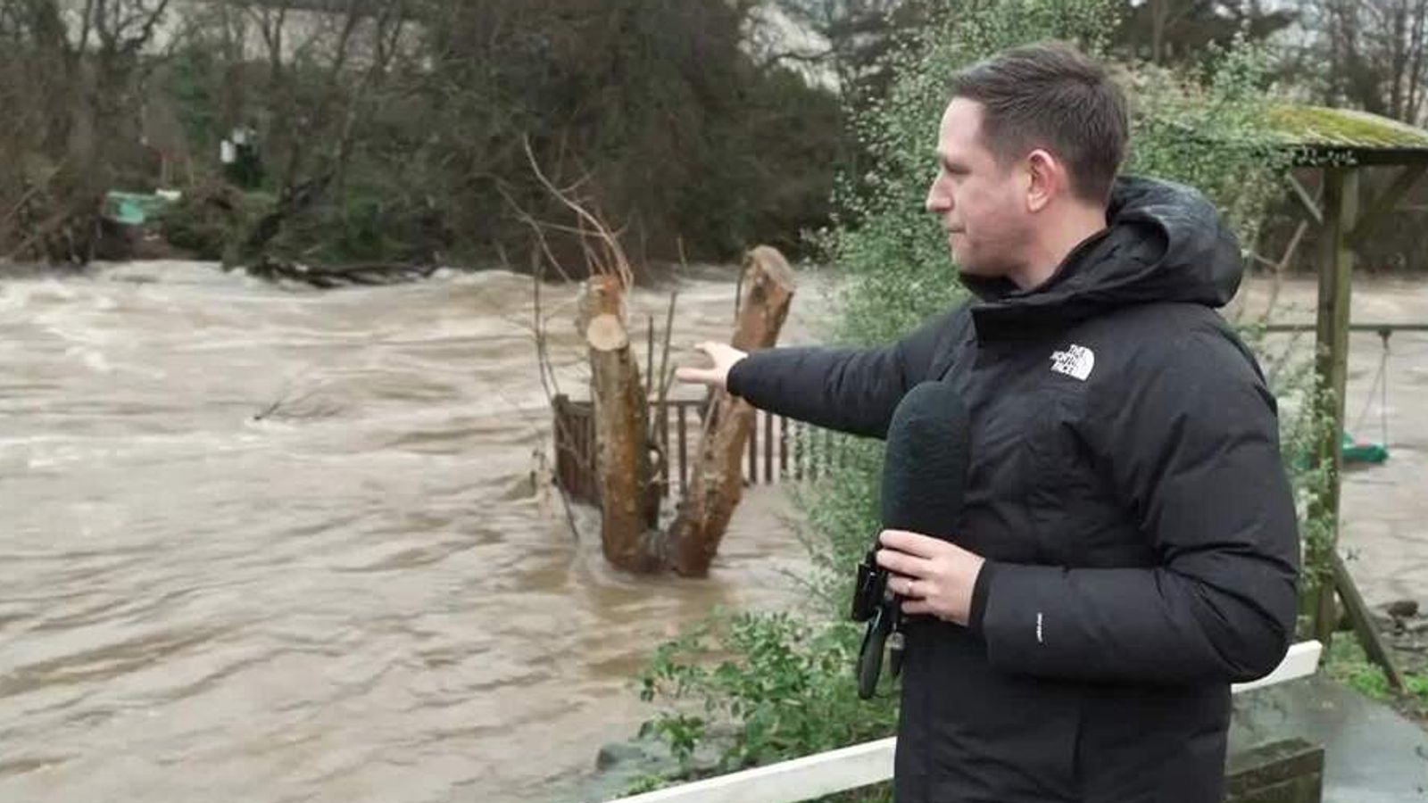 Storm Chandra: Burst banks in 'one of the worst affected areas' in Ireland