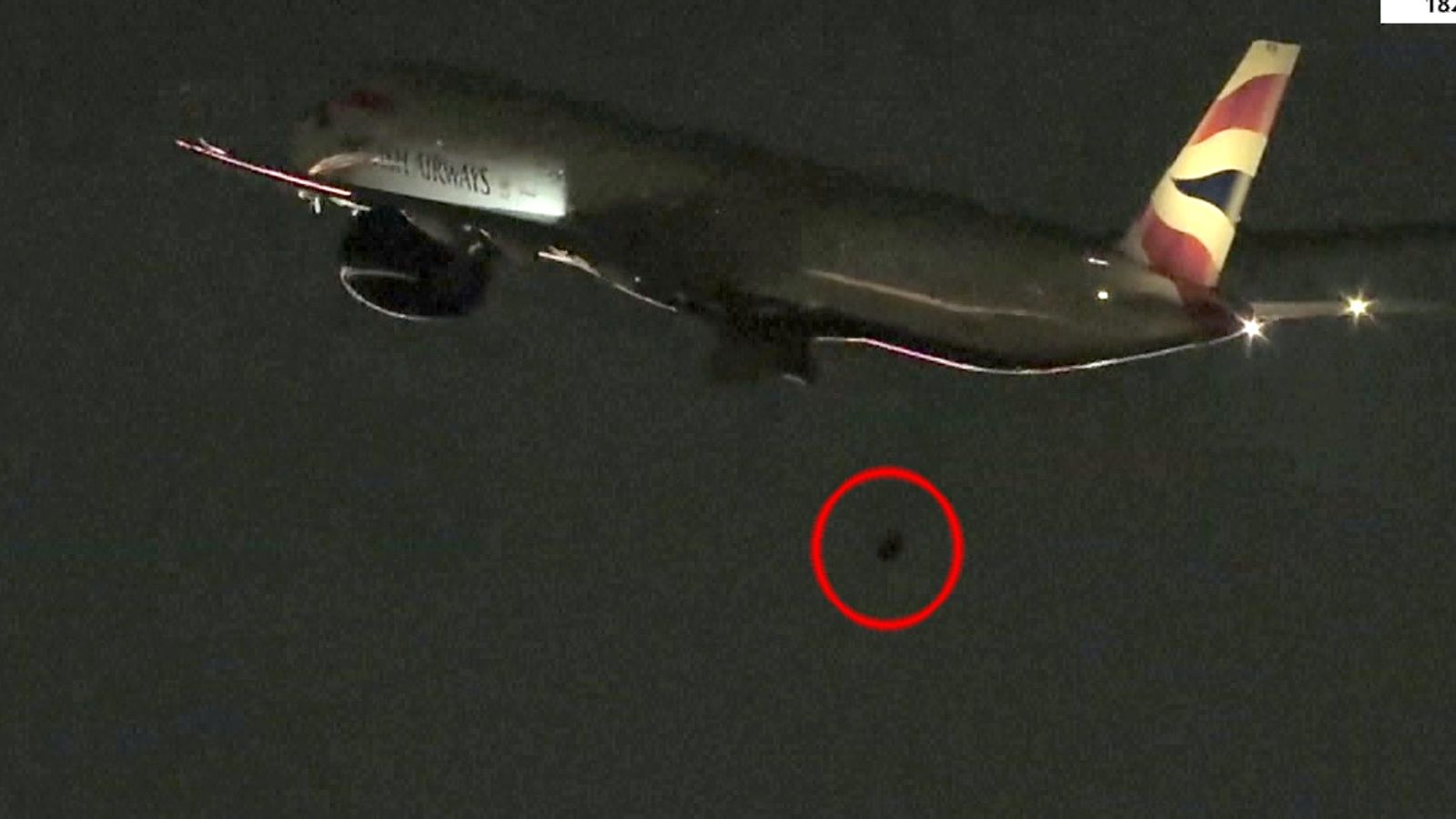 British Airways flight to London loses wheel during take-off