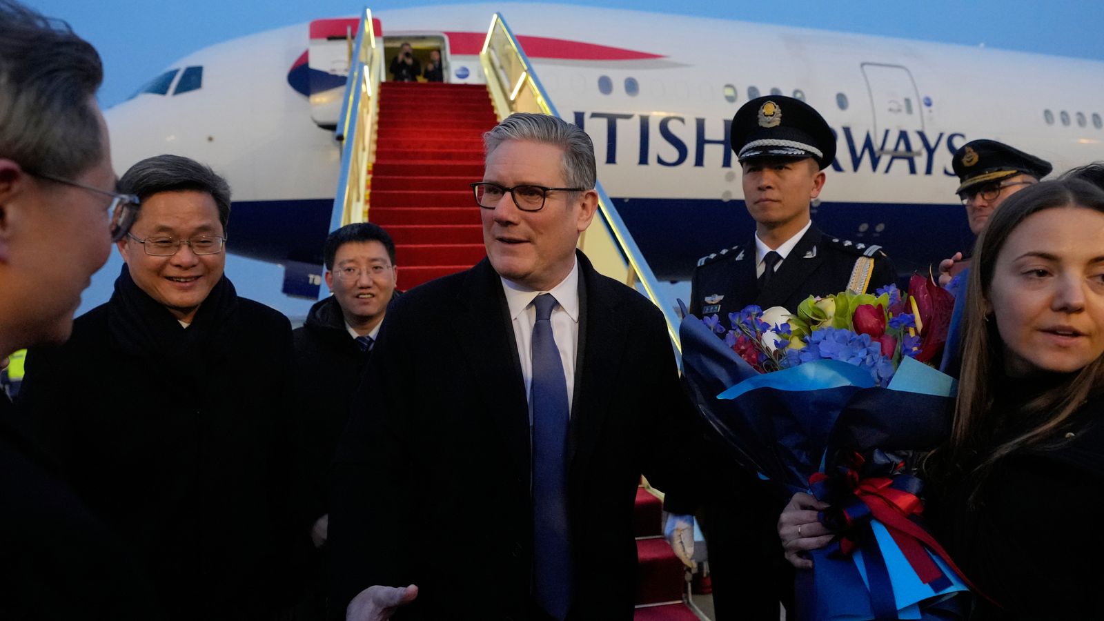 Sir Keir Starmer arrives in Beijing for talks with China's President Xi