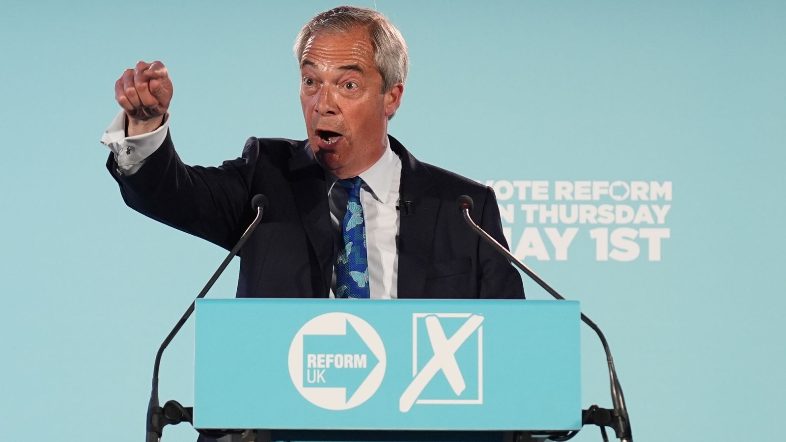 Nigel Farage vows to go 'double or quits' with £5m local elections spending blitz