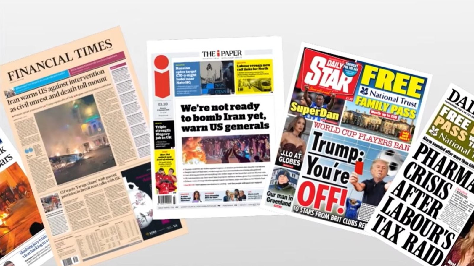 Monday's national newspaper front pages

https://news.sky.com/story/tuesdays-national-newspaper-fron...