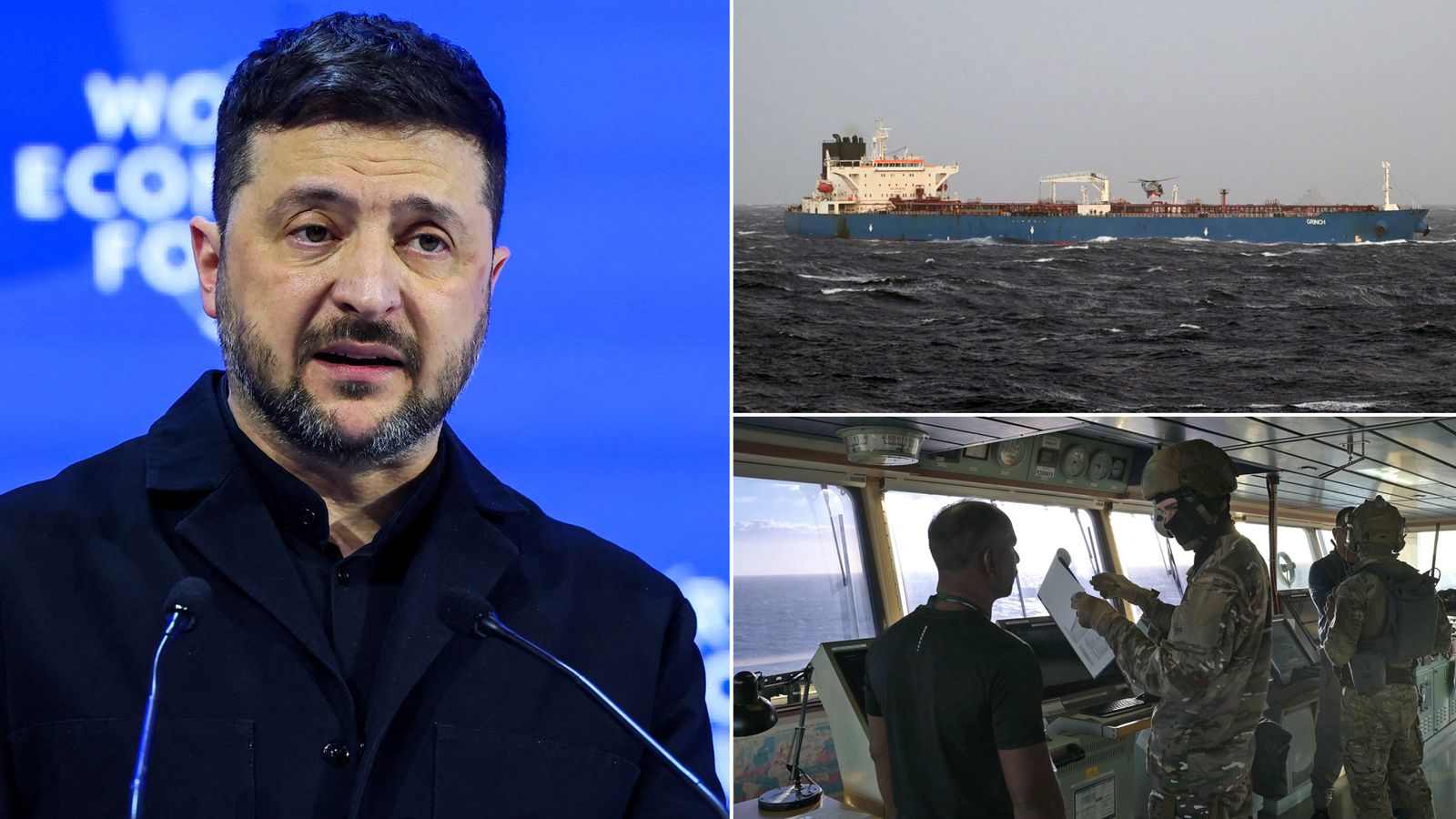 Ukraine war latest: France intercepts Russian tanker after tip-off from UK - as Zelenskyy criticises Europe
