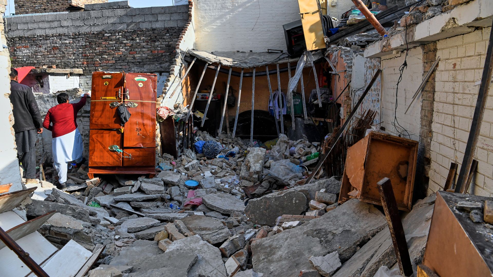 Bride and groom among eight killed in explosion at wedding