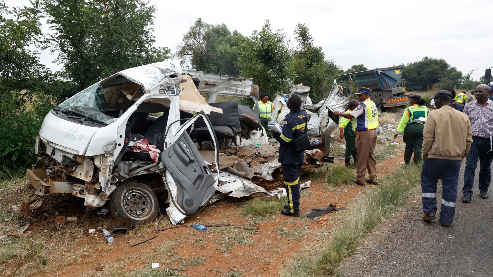 At least 11 killed in second deadly minibus-truck crash in a week