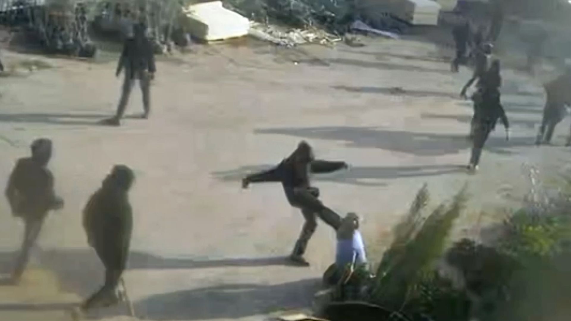 Video shows masked Israeli settlers beating Palestinian man