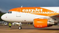 File photo dated 17/05/21 of an easyJet plane. EasyJet's claim that the cost of adding large cabin bags to flight bookings was "from �5.99" 