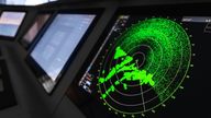 Radar screen with green display indication on a captains bridge of modern ship. Pic: Shutterstock
