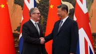 Starmer and Xi met in Beijing. Pic: Retuers