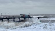 Teignmouth during today's storm