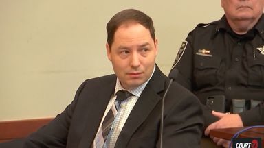 Brendan Banfield appeared in court in Fairfax on Tuesday. Image: Court TV/AP