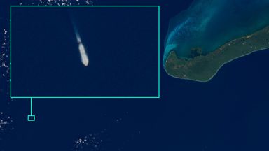 The tanker Minerva Astra underway from Cuba on January 5. Source: Copernicus