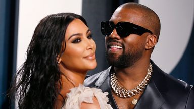 West was previously married to Kim Kardashian and the couple had four children. Photo: Reuters