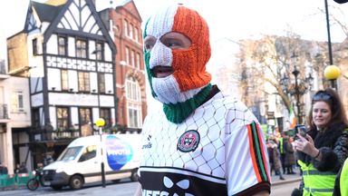 Kneecap's JJ O'Dochartaigh (DJ Prowai) attended the High Court hearing in support of his bandmate. Photo: PA