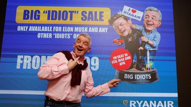 Michael O'Leary is promoting Ryanair's latest sale. Photo: Reuters