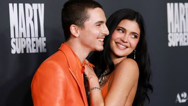 Chalamet and Kylie Jenner at the screening of Marty Supreme in Beverly Hills in December. Photo: Reuters/Mario Anzuoni
