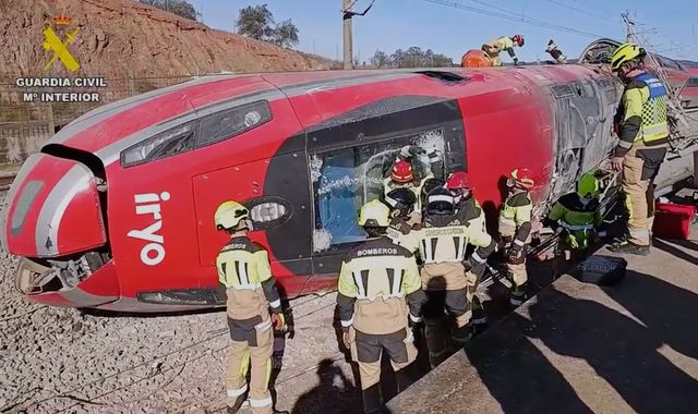 Spain begins three days of mourning as number killed in train crash could rise