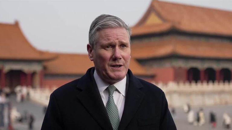 Sir Keir Starmer on a visit to China
