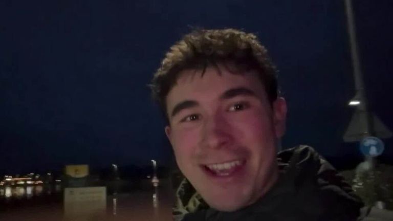 George darts speaks to sky news RE storm chandra
