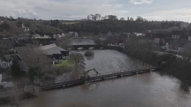 A man has died after his lorry crashed into a river in the New Forrest during Storm Chandra. 