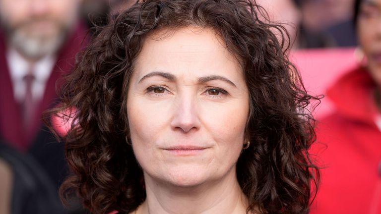 Labour candidate Angeliki Stogia has Burnham's support. Pic: Peter Byrne/ PA