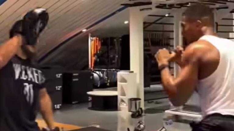 Anthony Joshua wrócił na siłownię. Zdjęcie: AnthonyJoshua/Instagram