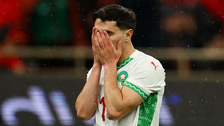 De penalty van Brahim Diaz werd gered. Afbeelding: Reuters