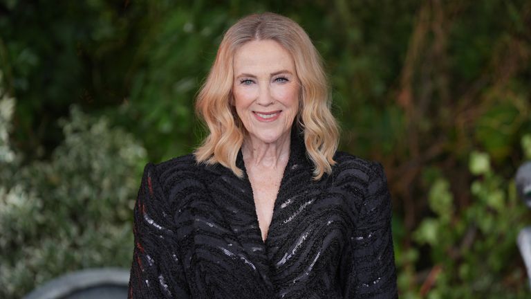 Catherine O'Hara at the London Beetlejuice premiere in 2024. Pic: Reuters 
