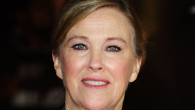 Catherine O'Hara arrives at the opening night of the London Film Festival to see new film Frankenweenie. Pic: PA