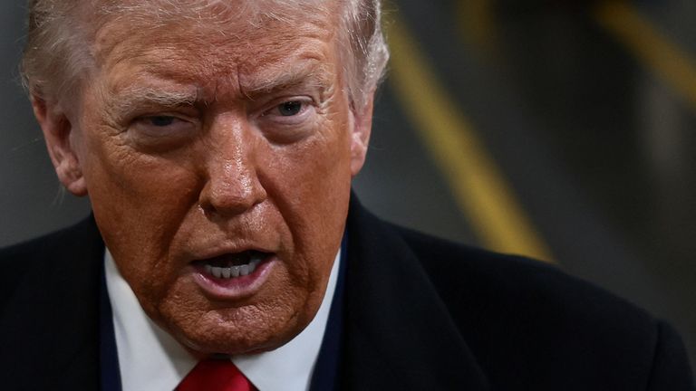 US President Donald Trump. Pic: Reuters