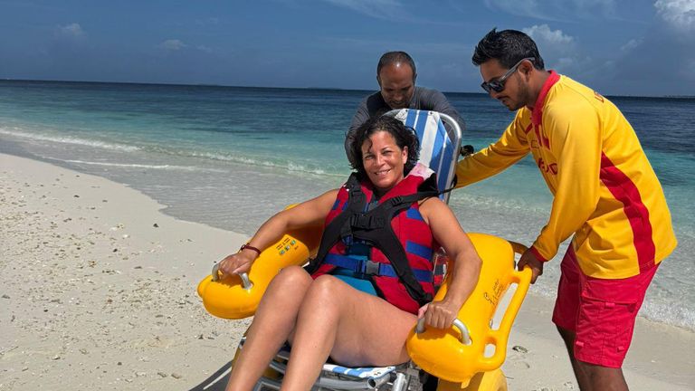 Eleanor Dalley celebrated her 50th birthday in the Maldives 
