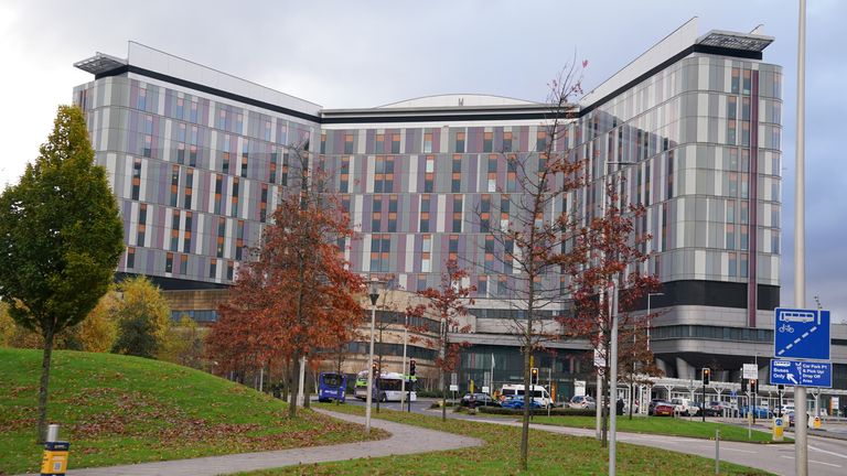 The Queen Elizabeth University Hospital in Glasgow. Pic: PA