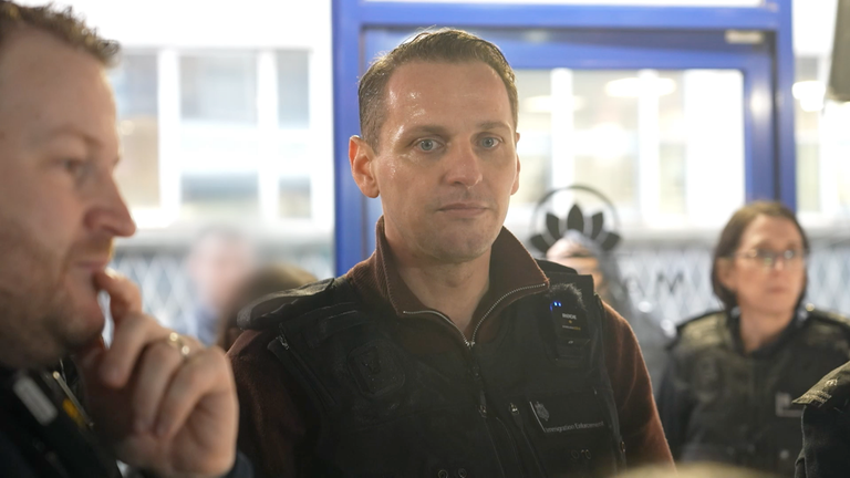 Home Office Minister Mike Tapp who joined the raid.