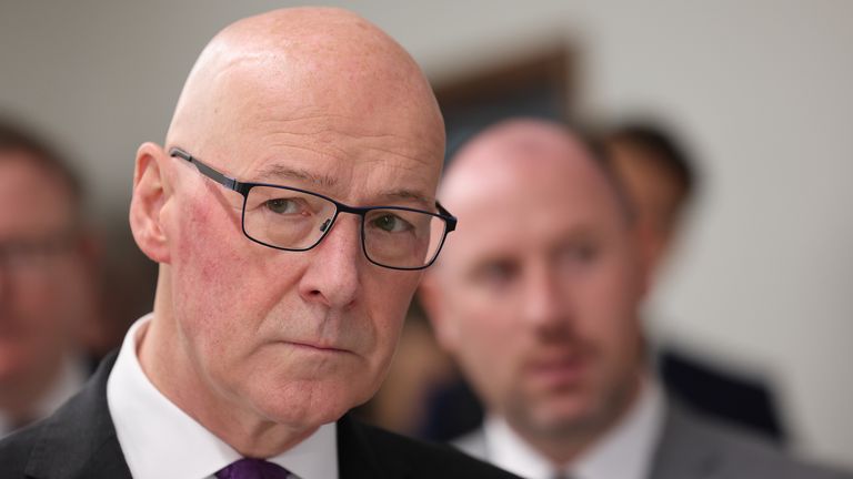 First Minister John Swinney. Pic: PA