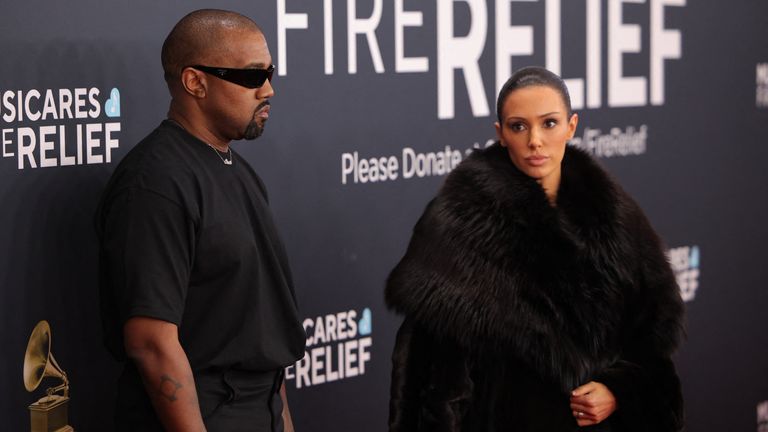 Kanye West i jego żona na 67. dorocznej ceremonii rozdania nagród Grammy, luty 2025 r. Zdjęcie: Reuters