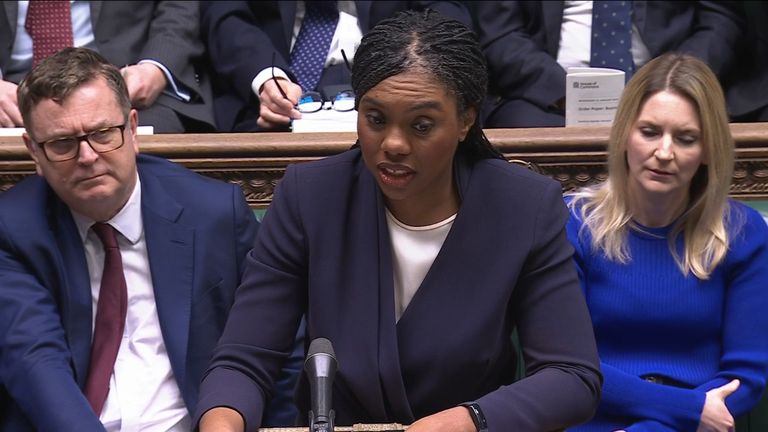 The risque joke was aimed at Kemi Badenoch