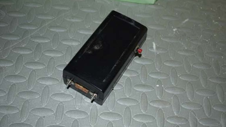 One of three home-made stun guns found at Rees's property Pic: Met Police/PA
