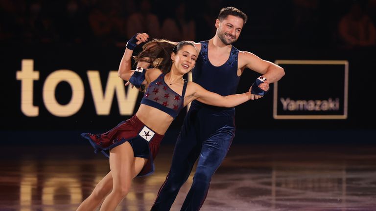 Lilah Fear ve Lewis Gibson artistik patinajda İngiltere'ye gidiyor. Resim: AP