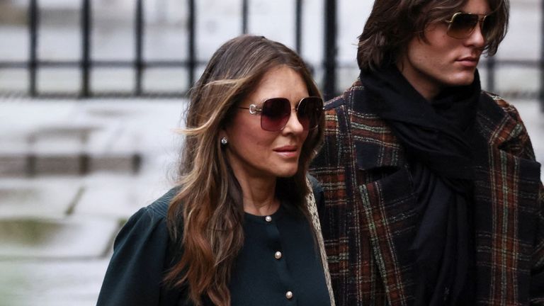 Hurley has been supported in court by her son, Damian. Pic: Reuters