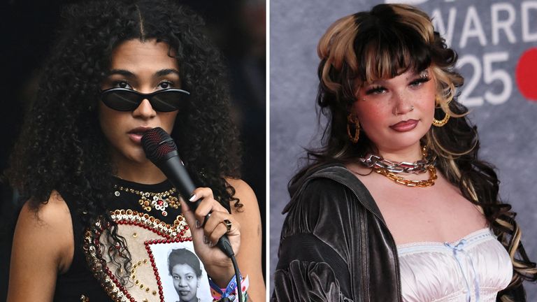 Olivia Dean and Lola Young lead the nominees with five nods each. Pics: Reuters