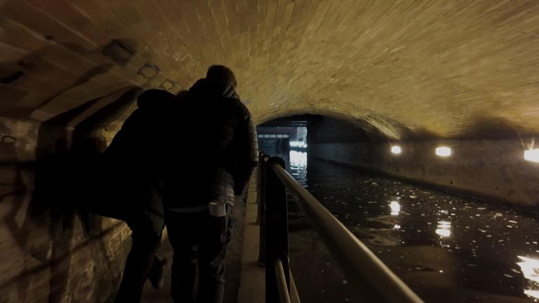 The patrols take police and social workers to some of the less busy areas of the city - often late at night