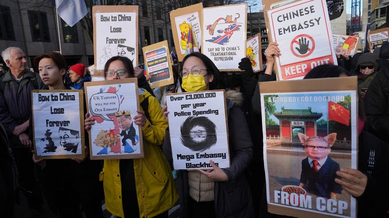 Some have raised security concerns the super-embassy will be used as a spy hub. Pic: PA.