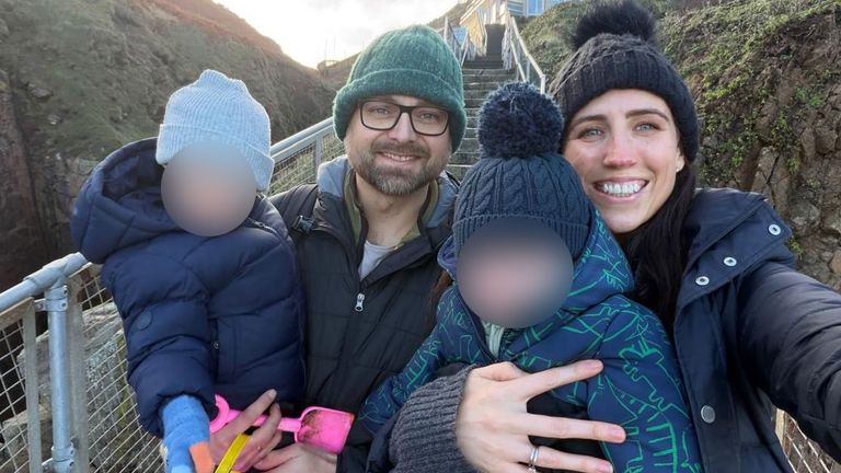 Rhys Edwards and family