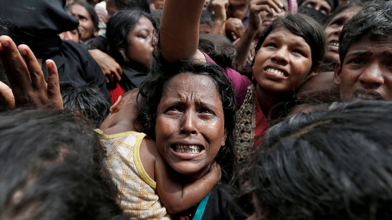 Refugiados Rohingya em Bangladesh em 2017. Foto de arquivo: Reuters
